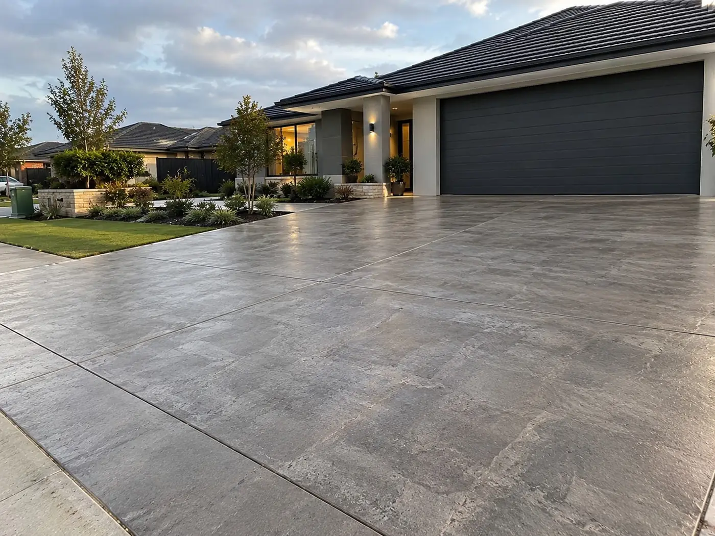 Driveway overlay finished at a Wollongong property